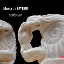 Photographies d'oeuvres d'art sculptées par Maria De Faykod, et photographiées par Jean-Yves Liens