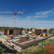Photos suivi de chantier groupe scolaire La Fare les Oliviers pour Gagneraud Construction