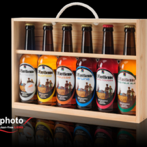 Packshot produit en studio, bouteille de bière, photographe Jean-Yves Liens, Salon de Provence