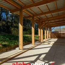 Construction du nouveau boulodrome, Eguilles dans les Bouches du Rhône