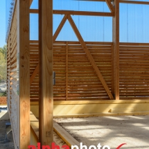 Construction du nouveau boulodrome, Eguilles dans les Bouches du Rhône