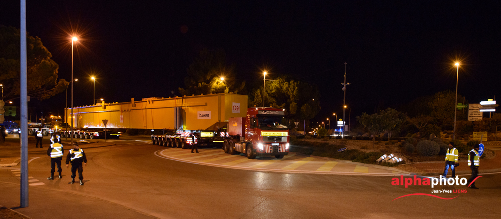 Photos du 8ème Convois ITER en transit à Lambesc