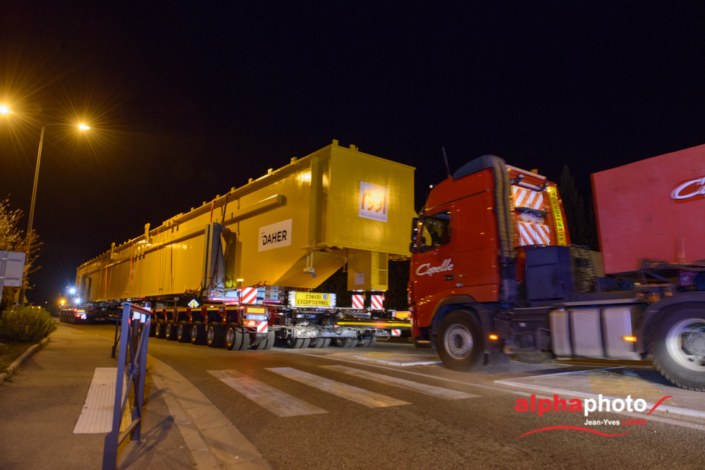 Photos du 8ème Convois ITER en transit à Lambesc