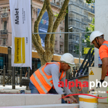 Chantier Centre Bourse, Marseille, pour le groupe Spie Batignolles