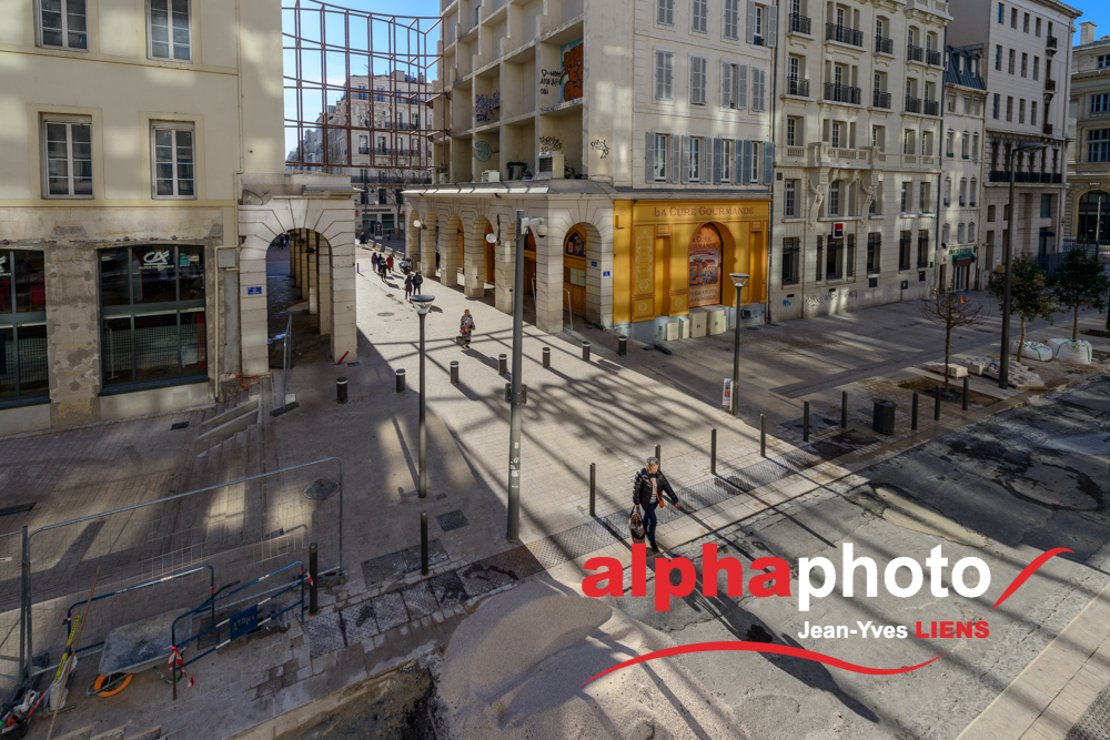 Chantier Centre Bourse, Marseille, pour le groupe Spie Batignolles
